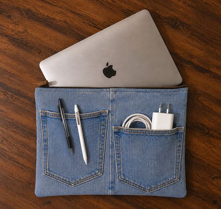 Capinha para Laptop em Denim Reciclado