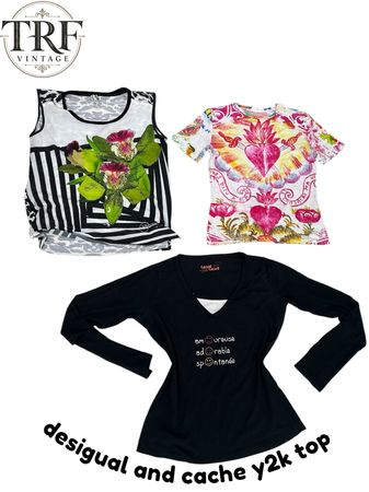 Cache and desigual mix Tops.     #0090
