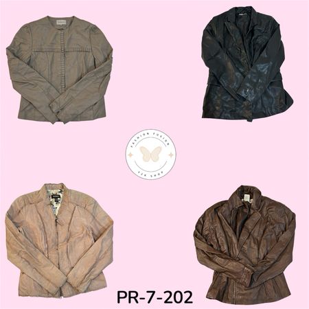 Women's Cropped Leather Jacket – Fashionable Moto Style (PR-7-202)