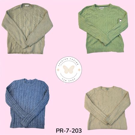 Women's Classic Cable Knit Sweater – Soft Long Sleeve Pullover (PR-7-203)