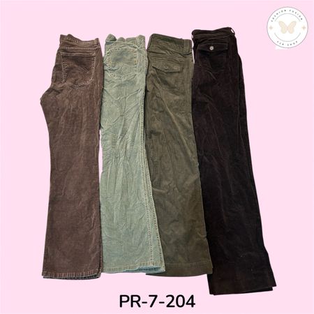 Women's Corduroy Straight Leg Pants – High Waist Casual Trousers (PR-7-204)