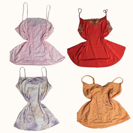 Y2K Faded Rose Cami Tops - ST-033