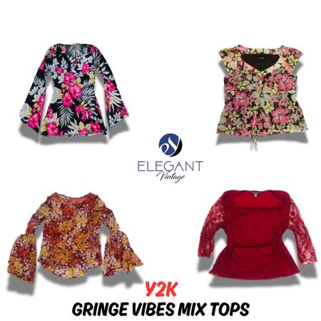Y2K Gringe Vibes Mix Tops - SV0647