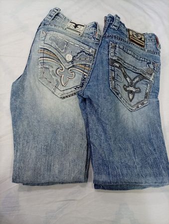 CR10184 Vintage Rock Revival Men’s Jeans