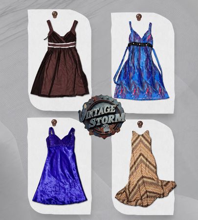 Y2K Grunge Poly Dress