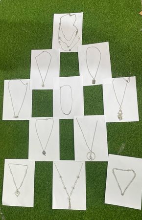 Minimalist Silver Pendant Necklaces Bundle | Dainty Everyday Fashion Jewelry