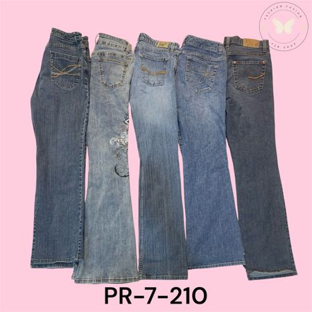 Light Wash Embroidered Wide Leg Jeans – Premium Denim (PR-7-210)