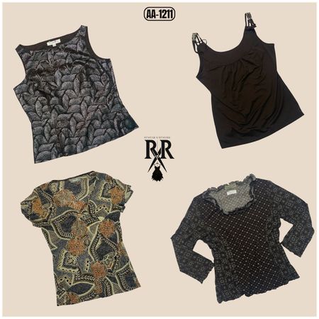 Y2K Earthy Tone Mix Tops (AA-1211)