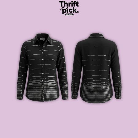 Y2K Button-Up Blouse