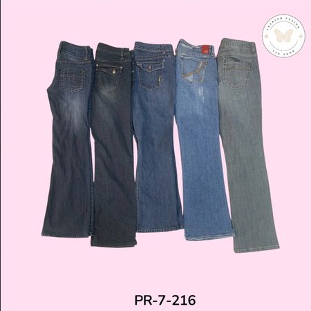 Women's Bootcut Flared Jeans – Slim Fit Stretch Denim Pants  (PR-7-216)