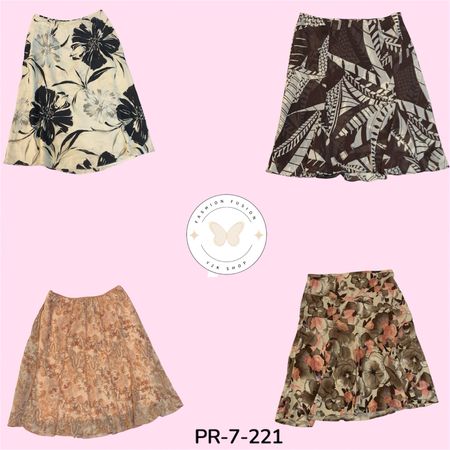 Women's Trendy Poly Maxi Skirt – High Waist Casual Fashion (PR-7-221)
