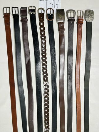 Vintage Hip-Slung Leather Belts: TT-317