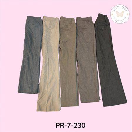 Women’s Classic Office Trousers – High Waist Workwear Pants (PR-7-230)