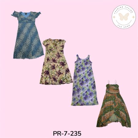 Women’s Y2K Poly Dress Mix – Vintage Style Trendy Dress Collection (PR-7-235)