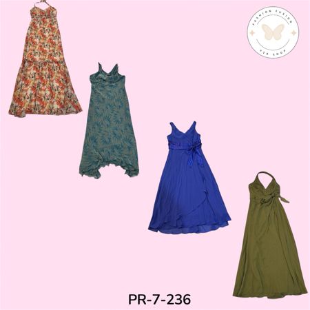 Women’s Mixed Polyester Dresses Bundle – Y2K Fashion Collection (PR-7-236)