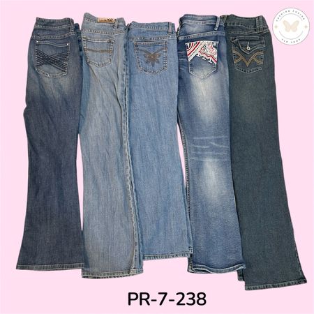 Y2K Women’s Bootcut Flare Jeans – Vintage Streetwear Denim (PR-7-238)