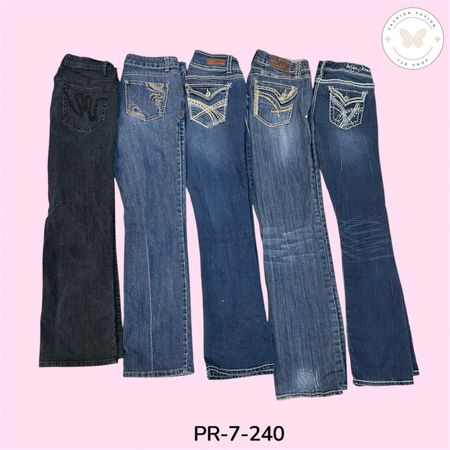Women’s Bell Bottom Flare Jeans – Y2K Retro Fashion Style (PR-7-240)