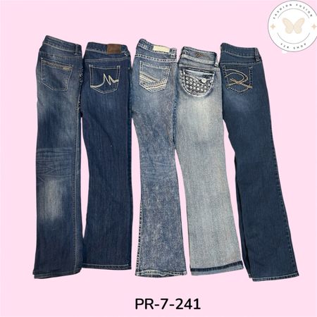 Women’s Low Rise Flared Jeans – 2000s Vintage Denim Look (PR-7-241)