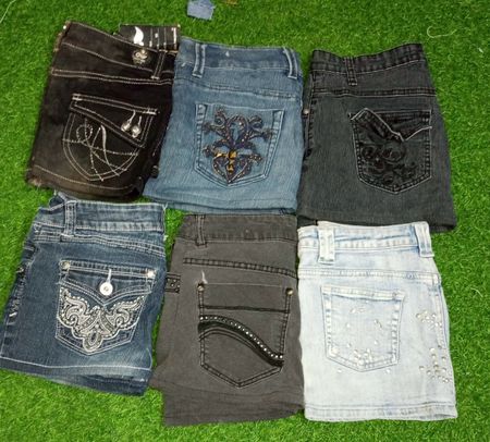 ANGELS JEANS AND OTHER MIX BRANDS MINI SKIRTS (C 251)