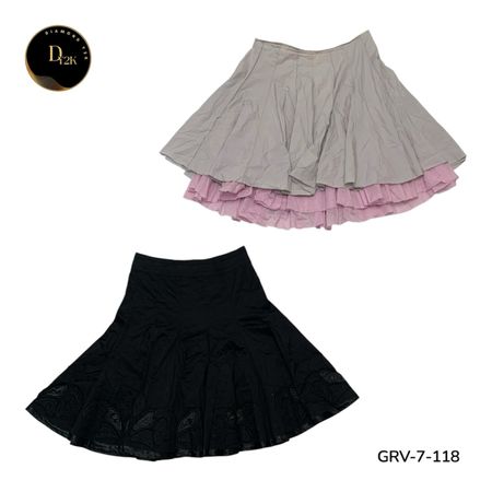 Women’s Cotton Skirt – Authentic Y2K Vintage Fashion Skirt. (GRV-7-118)