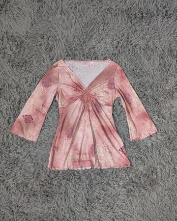 ***Y2K Floral Long Sleeve Blouses Mixed