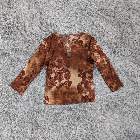 ***Y2K Boho Long Sleeve Blouses