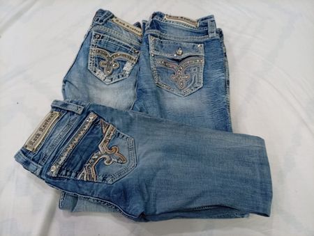 CR10220 Vintage Rock Revival Flare and Straight Jeans