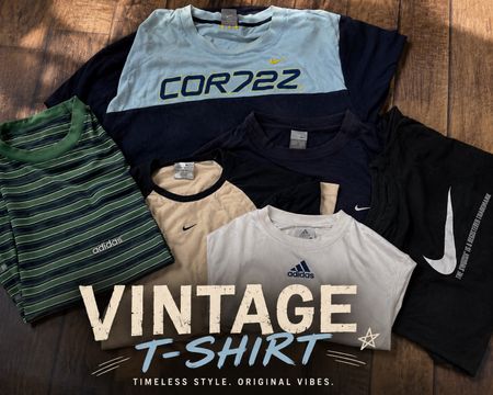 Nike & Adidas Vintage Tshirts-10 Pcs