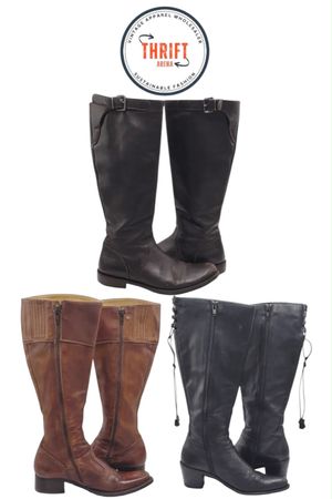 Bottes en cuir vintage Y2K 🥾 T2849