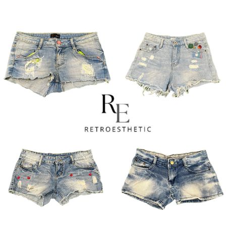 Y2K NYC IT GIRL DENIM SHORTS RE-3537