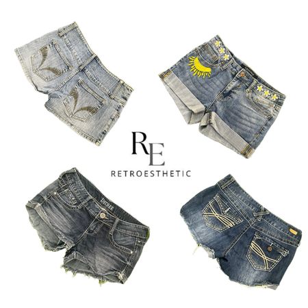 Y2k NYC IT GIRL DENIM SHORTS RE-3772