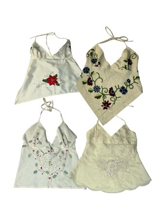 Upcycle Embellished Cami Tops TR 652