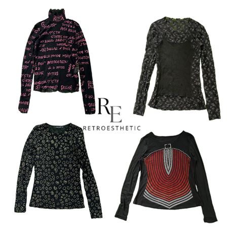 Y2K Nature Vibe printed Full Sleeve Tops RE-3818