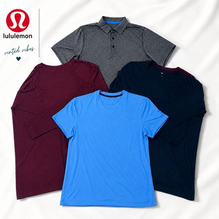 Lululemon Mixed T-Shirts – Polo, Round Neck & Long Sleeve(25 PCs)