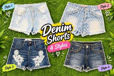 Y2K PARIS HILTON ERA GIRL DENIM SHORTS RE-3830