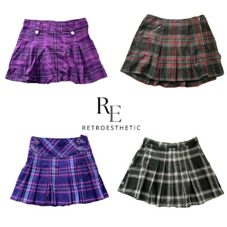 Y2K unique Corduroy Mini Skirt RE-3826