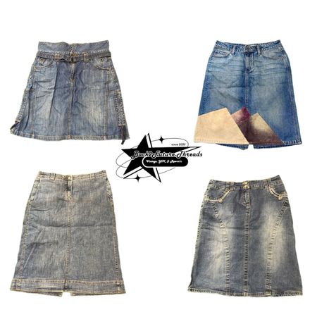 Saia Midi Jeans Y2k Paris Hilton Era Girl B2F-085