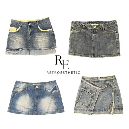 Y2K NYC IT GIRL DENIM MINI SKIRT RE-3827