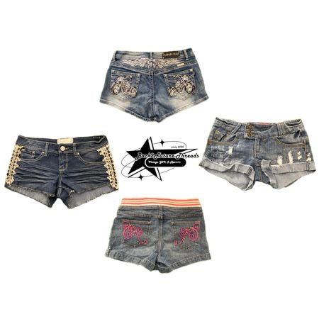 Y2k NYC IT GIRL DENIM SHORT B2F-202