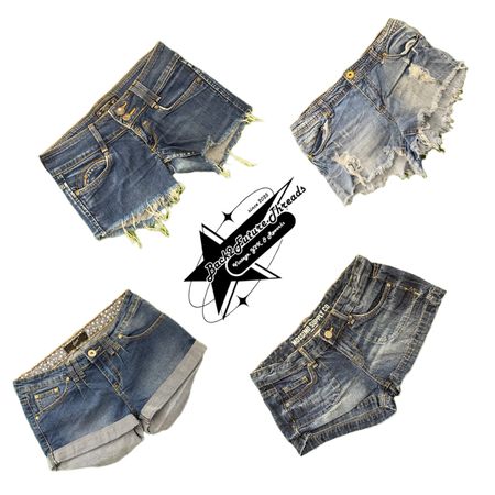 Y2K Paris Hilton Era Girl Denim Shorts B2F-259