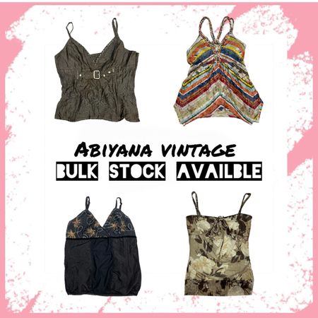 Y2K Cami Tops - Floral Mesh Babydoll, Embroidered Sheer, Chevron Boho & Bow Ruffle Cami Bundle-AV-130