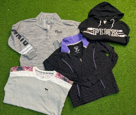 8174 - Hoodie PINK, sweatshirt, ¼ zip, T-shirts à manches longues