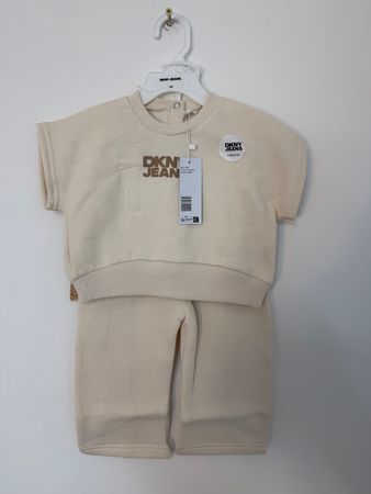 NWT DKNY Jeans Set lounge 2 pezzi per ragazze — Beige