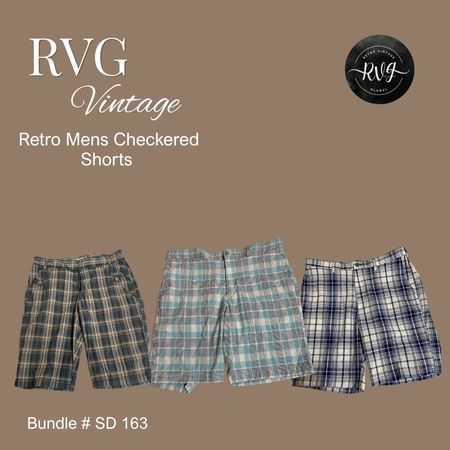 Retro Mens Checkered Shorts