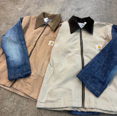 Vestes Detroit Carhartt et en denim upcyclées