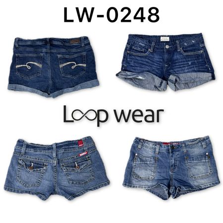 Y2K Denim Micro Mini Shorts