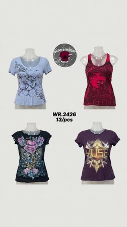 Y2k baby tee’s WR-2426