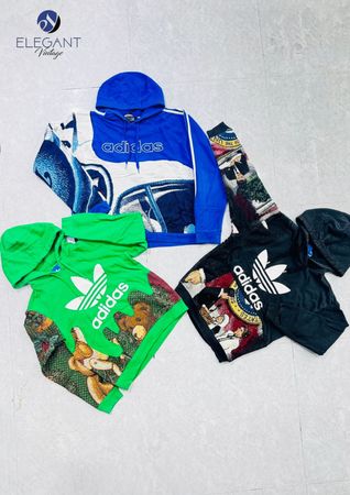Upcycled Adidas & Mix Branded Hoodies - EVR0652
