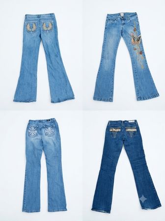 Vintage Y2K Bootcut Jeans(Z-11)