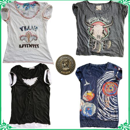 Y2K Vintage Mixed Brand Blouses Bundle
Retro Art Print short Sleeves - Lot A49